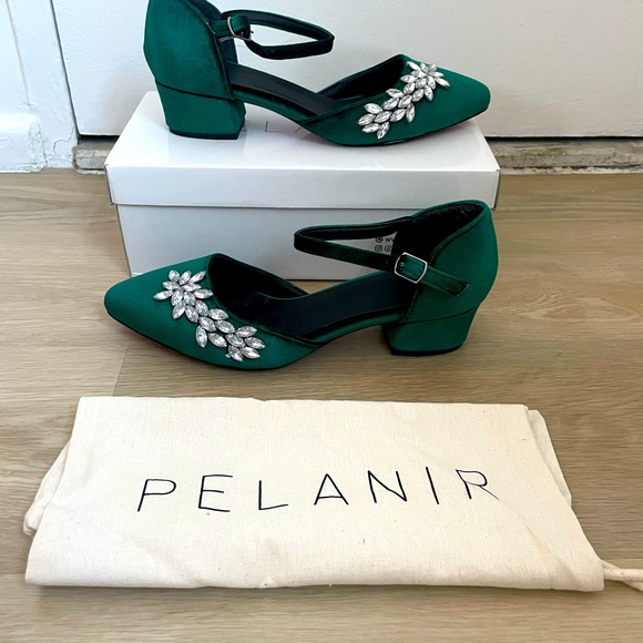 Emerald green pumps - Picture 8 of 9